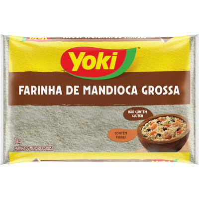 Farinha de Mandioca Grossa YOKI Pacote 1kg