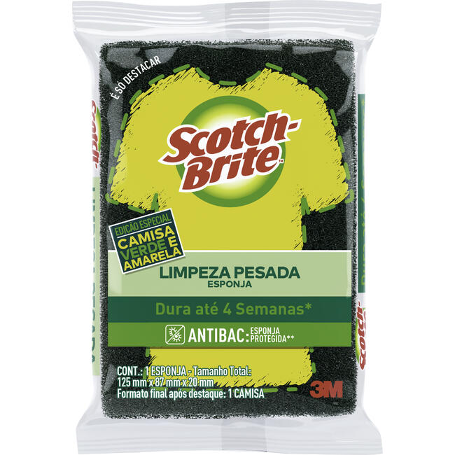 Esponja Scotch-Brite Camisa Verde/Amarela un