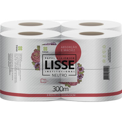 Papel Higiênico Lisse 300m 8 rolos