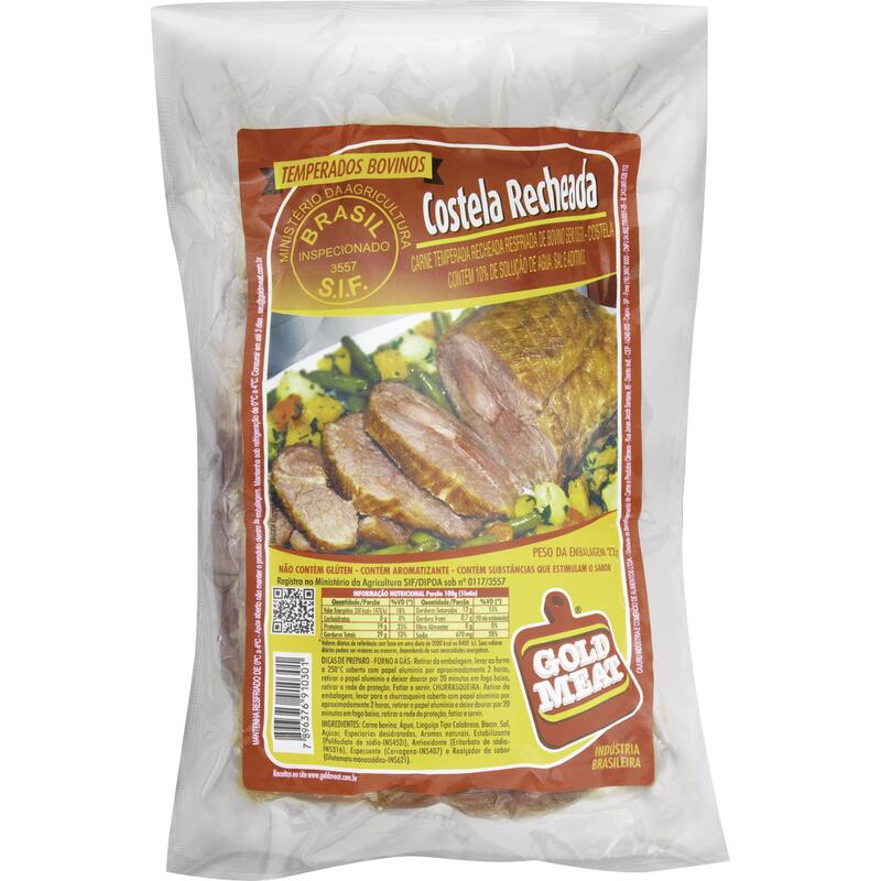 Costela Recheada Bov Gold Meat Resf Preço por quilo na peça