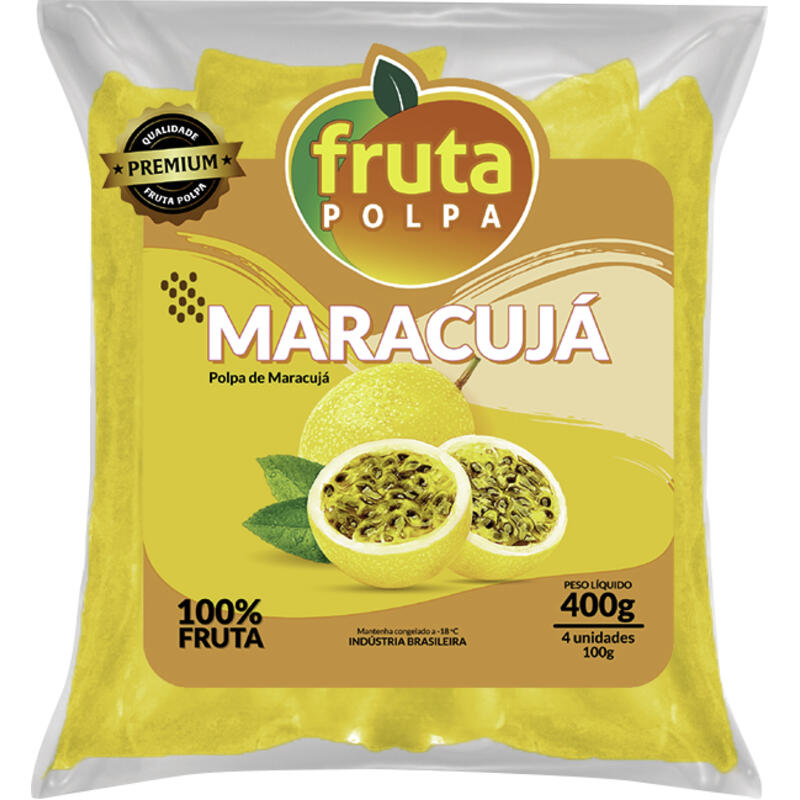 Polpa Fruta Polpa Congelada Maracujá 400g