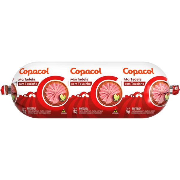 Mortadela Copacol 1kg - Com Toucinho