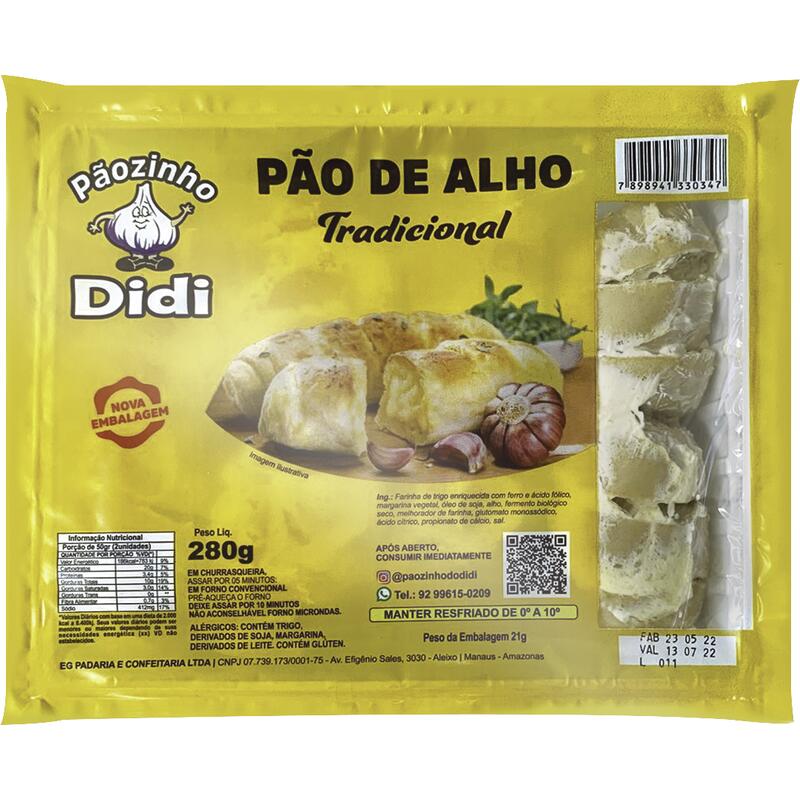 Pão de Alho Didi Tradicional 280g