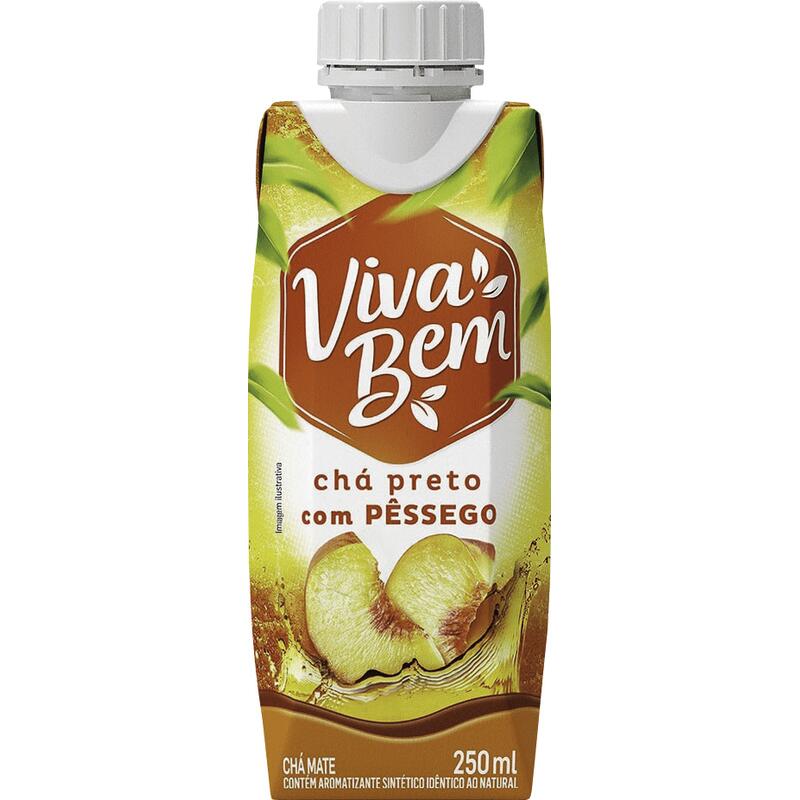 Chá Preto Viva Bem Pêssego 250ml