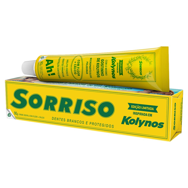 Creme Dental SORRISO Kolynos 90g Edição Limitada