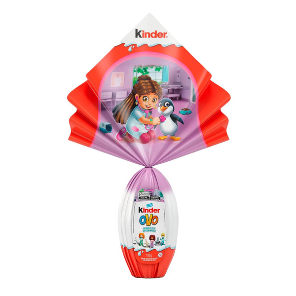 Ovo de Páscoa ao Leite Mundo da Veterinária Kinder 150g Vem com Surpresa