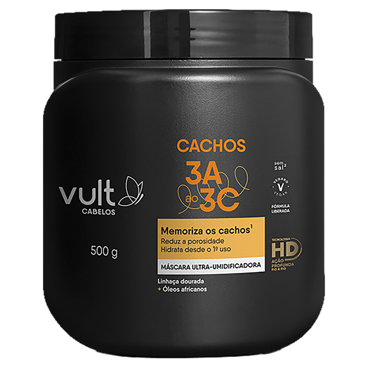 Máscara Vult Cabelos Cachos Pote 500g