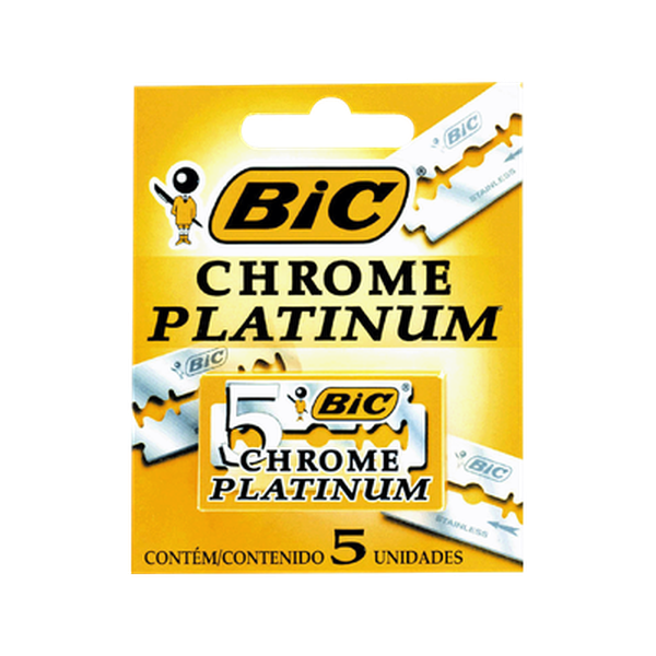 Lâmina Bic Duplo Fio - Com 5 Lâminas