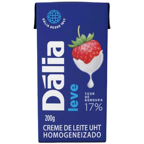 Creme De Leite Dália Leve Uht Homogeneizado 200g