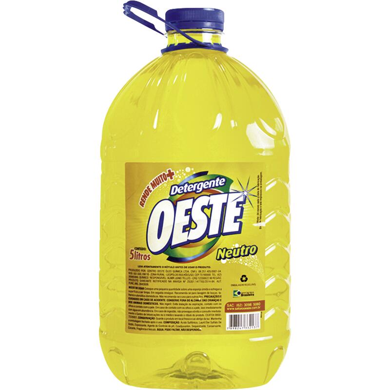 Detergente Líquido Oeste Neutro 5L