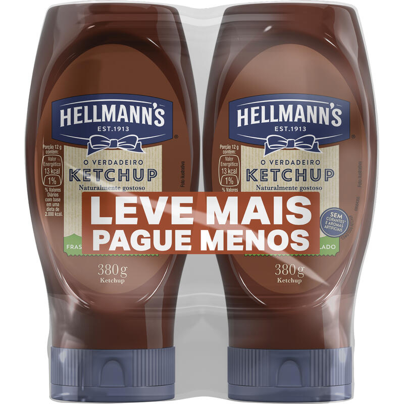 Pack Ketchup Hellmann's 380g