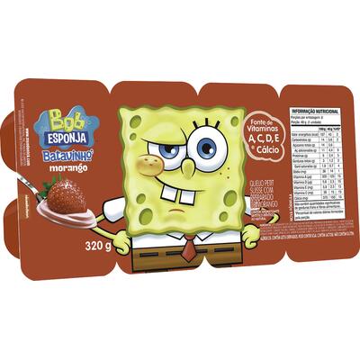 Petit Suisse Bob Esponja Morango 320g