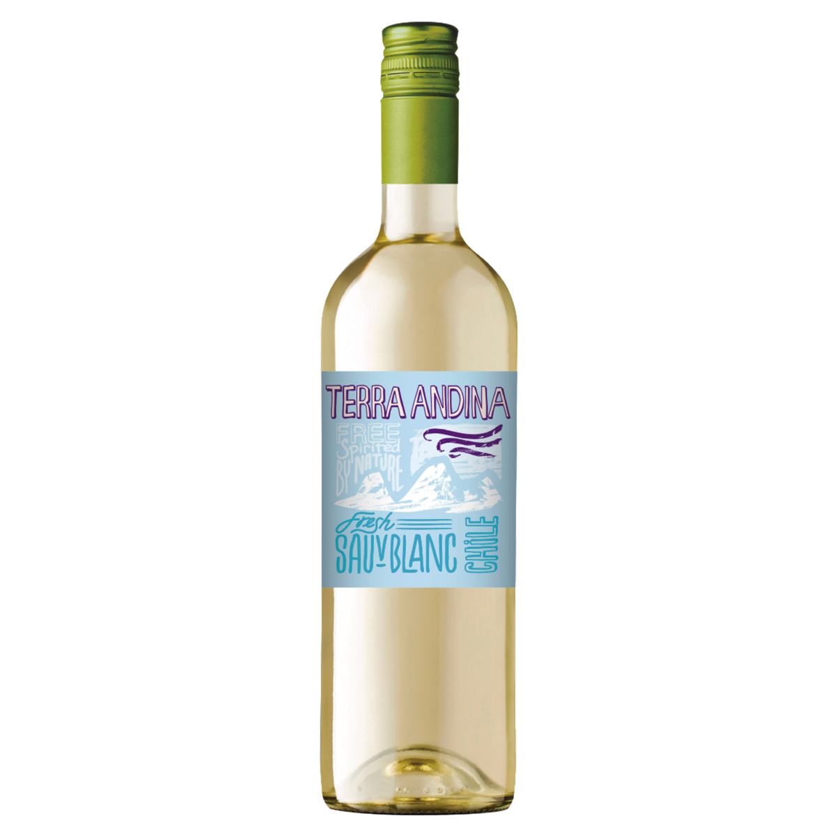 Vinho Chileno Branco Meio Seco Fresh Terra Andina Sauvignon Blanc Sauvignonasse Riesling Garrafa 750ml