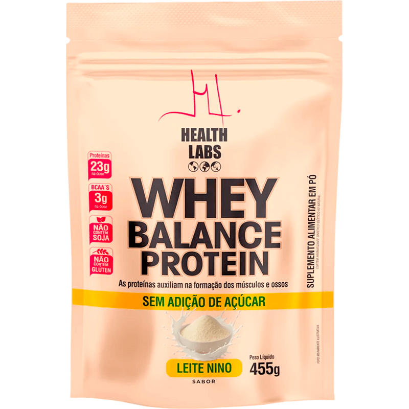 Suplemento Alimentar Health Labs Whey Balance Leite Nino 455g