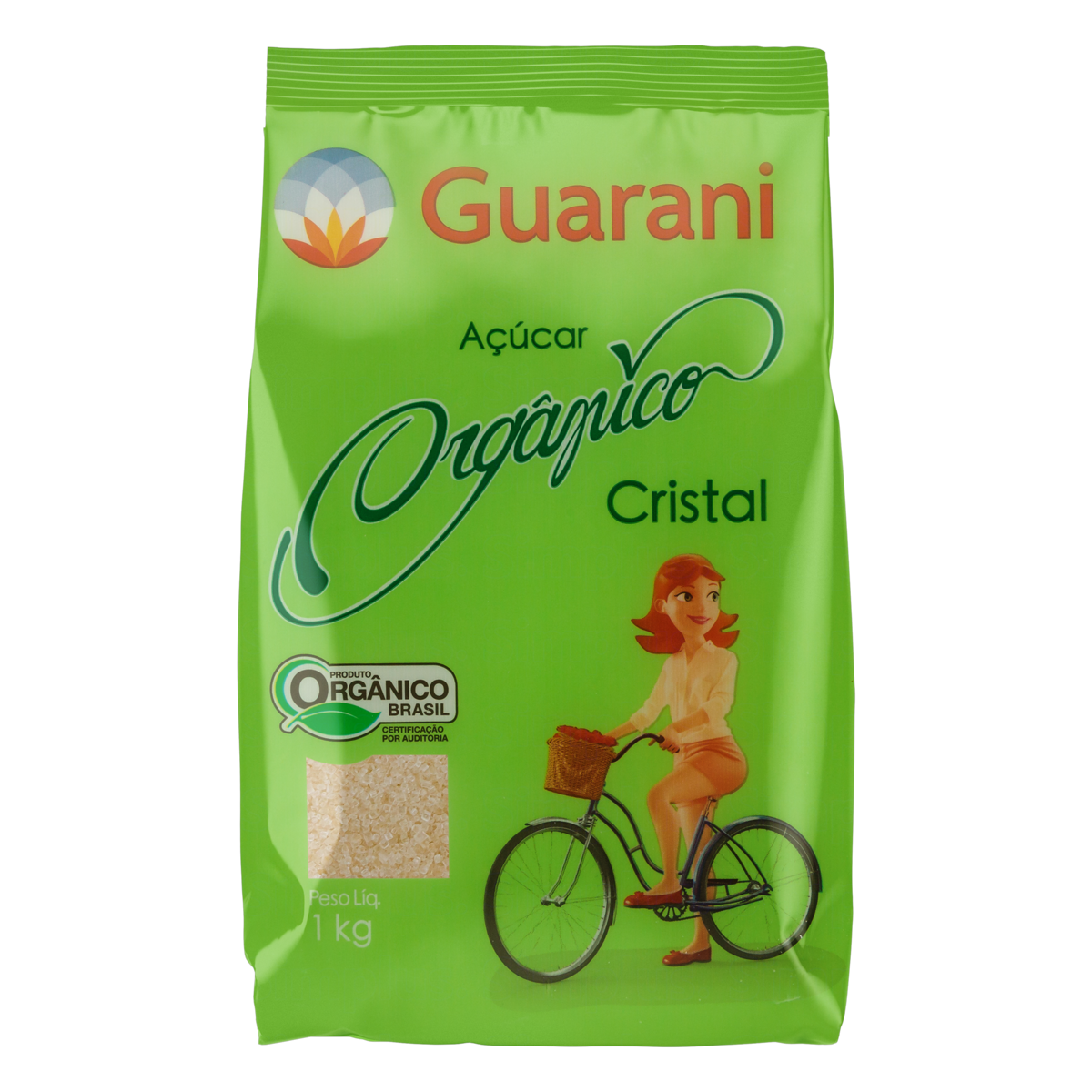 Açúcar Cristal Orgânico Guarani Pacote 1kg