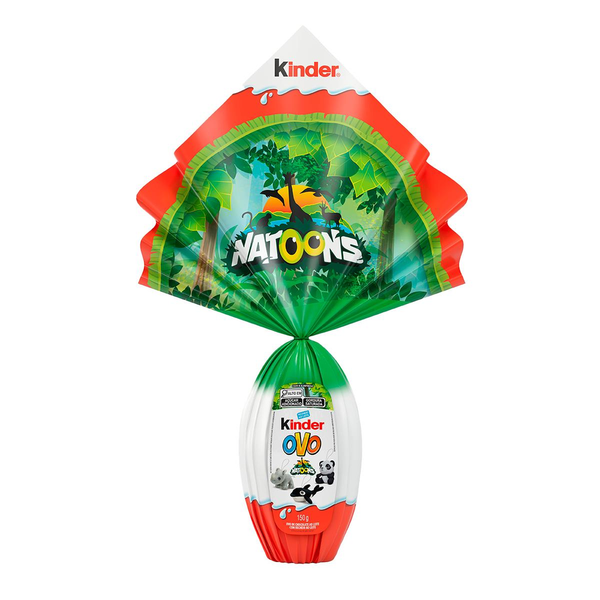 Ovo de Páscoa ao Leite Natoons Kinder 150g Vem com Surpresa