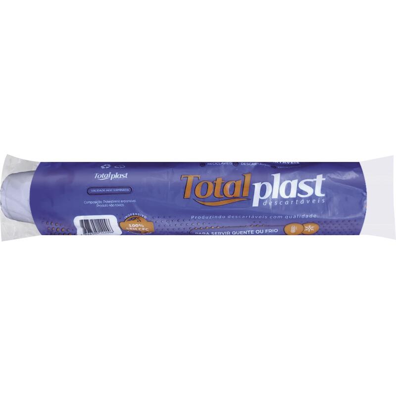 Copo Descartável Térmico Totalplast 240ml 20 un