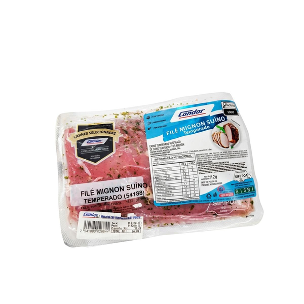 Cortes Suínos Filé Mignon - Temperado Kg