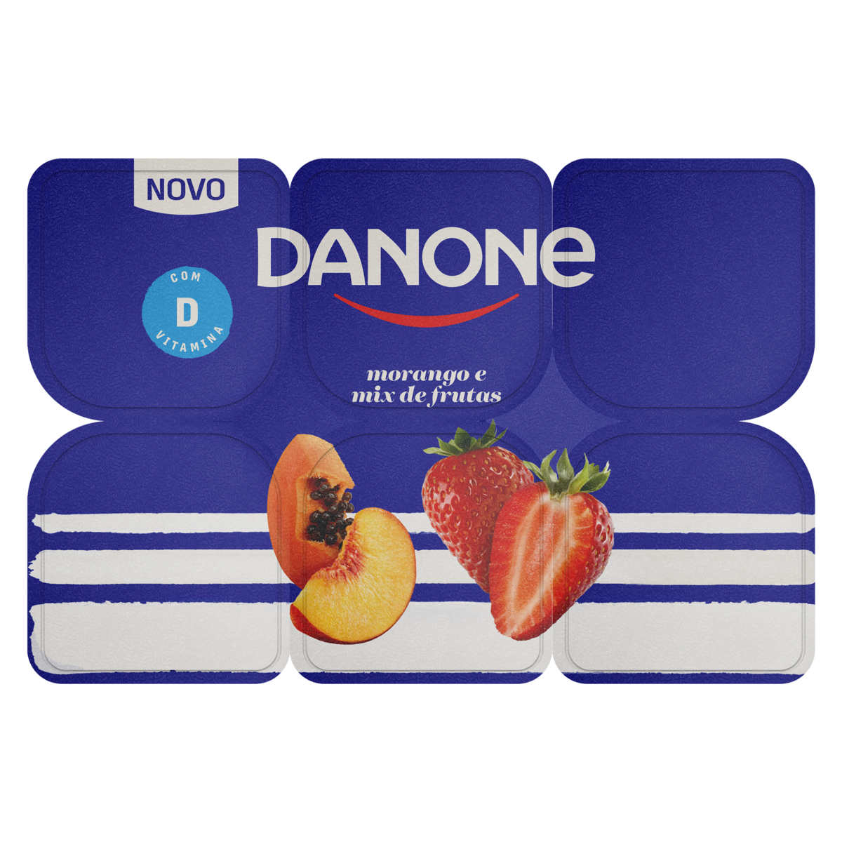 Bebida Láctea Danone Mix Frutas E Morango 510g