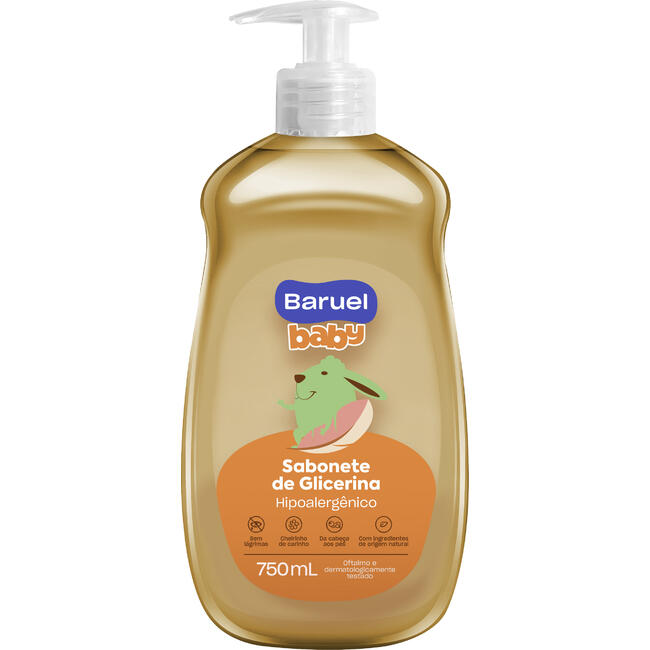 Sabonete Líquido Infantil Baruel Baby Glicerina 750ml