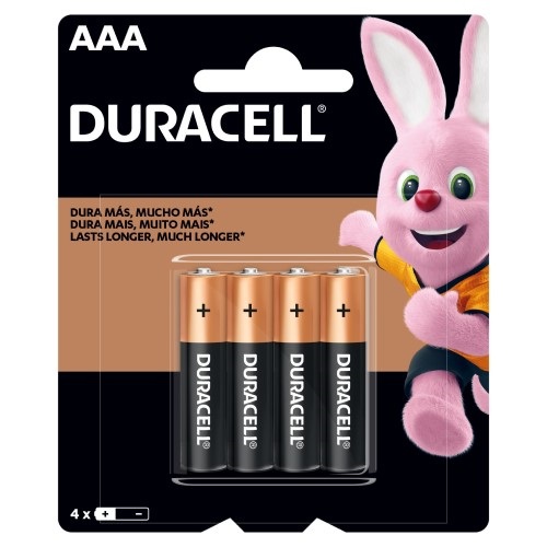 Pilha Duracell Alcalina Aaa Com 4 Unidades