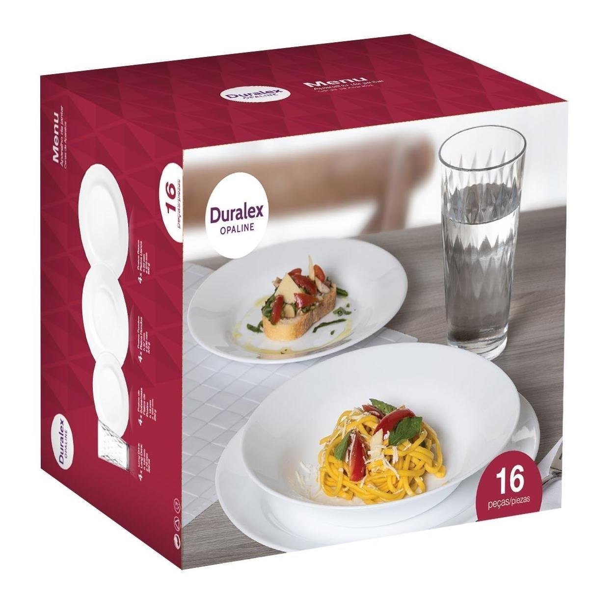 Aparelho De Jantar NADIR Opaline Vitrage 16 Peças