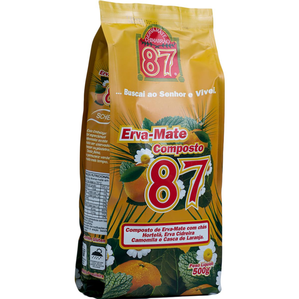Erva-mate 87 500g - Composta - Com Laranja