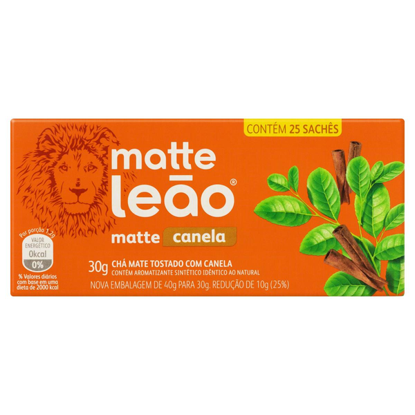 Chá Matte Leão com Canela 25 Sachês 40g