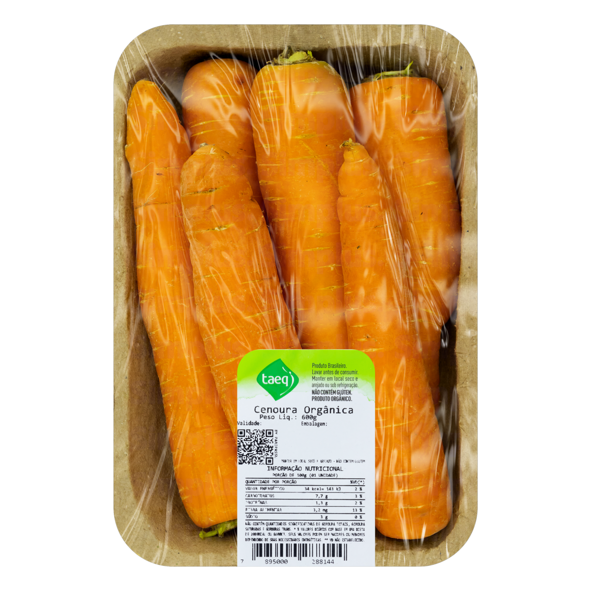 Cenoura Orgânica TAEQ 600g