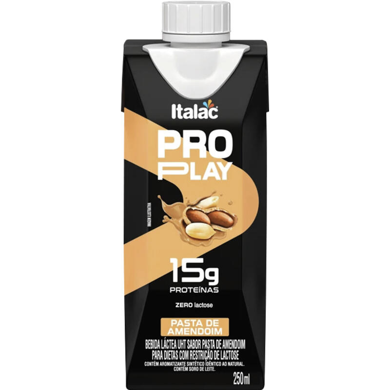 Bebida Láctea Whey Italac Pasta de Amendoim Zero 250ml