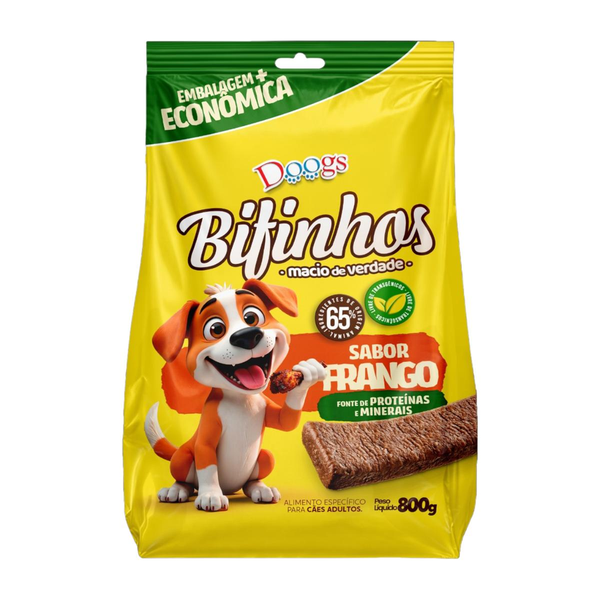 Bifinho Doogs 800g - Frango