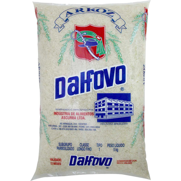 Arroz Dalfovo 5kg - Parboilizado