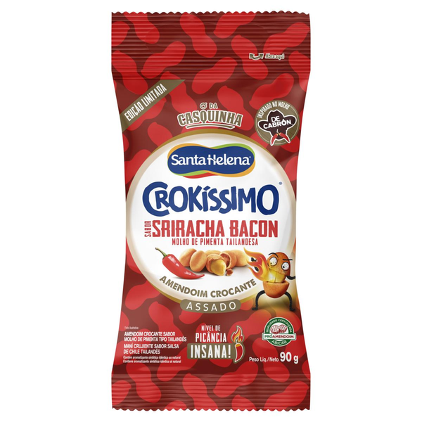 Amendoim Crokíssimo Santa Helena 90g - Bacon