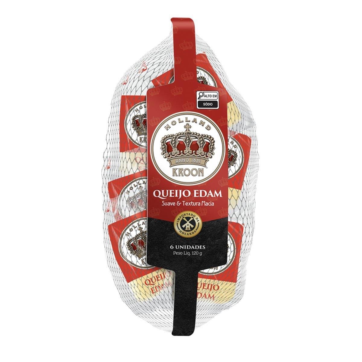 Queijo Edam Kroon Snack 120g
