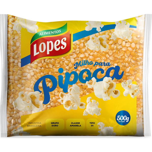 Milho para Pipoca Lopes 500g