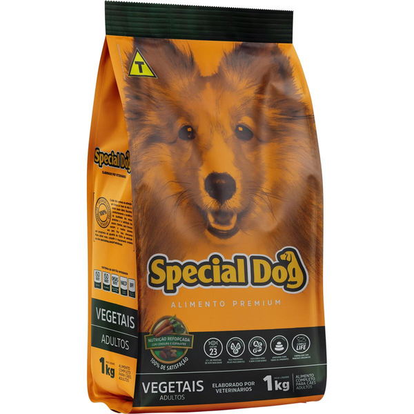 Ração Special Dog 1kg - Adultos - Vegetais
