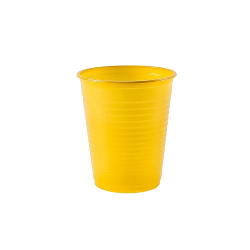 Copo Plastico Rainha Amarelo 200ml C/10 Un