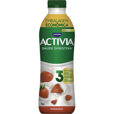 Leite Fermentado Activia Morango 1kg