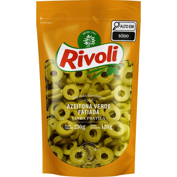 Azeitona Verde Rivoli 120g - Sachê