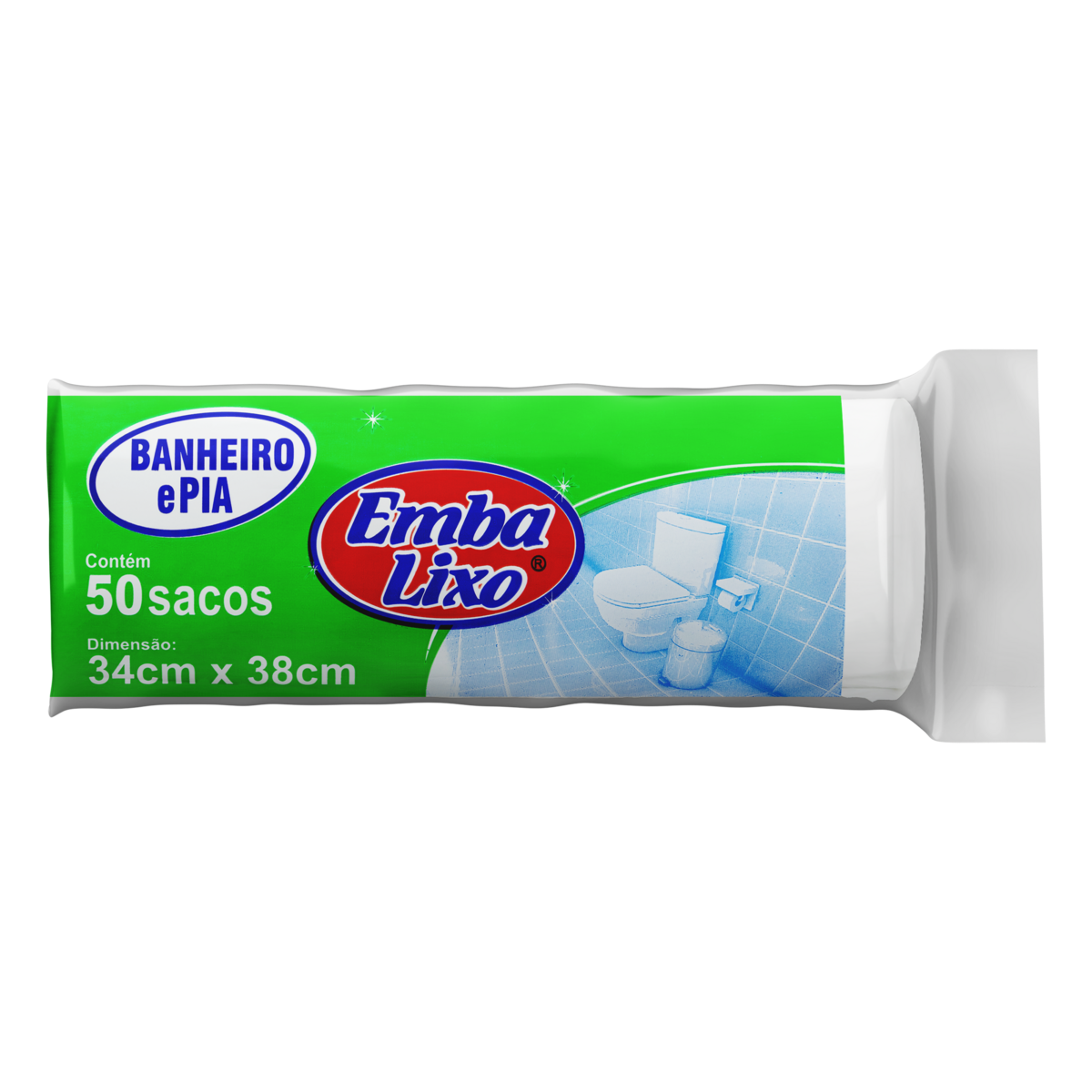 Saco para Lixo Pia e Banheiro 4l Embalixo 50 Unidades