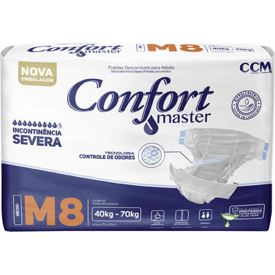 Fralda Geriátrica Confort Master M 8 un