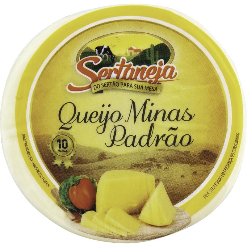 Queijo Minas Padrão Sertaneja Preço por quilo na peça