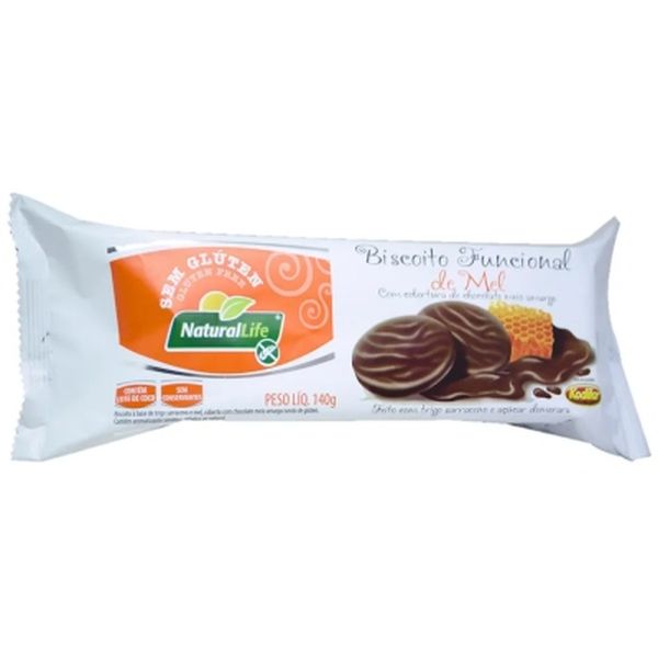 Biscoito Natural Life 140g - Sem Glúten - Mel com Chocolate