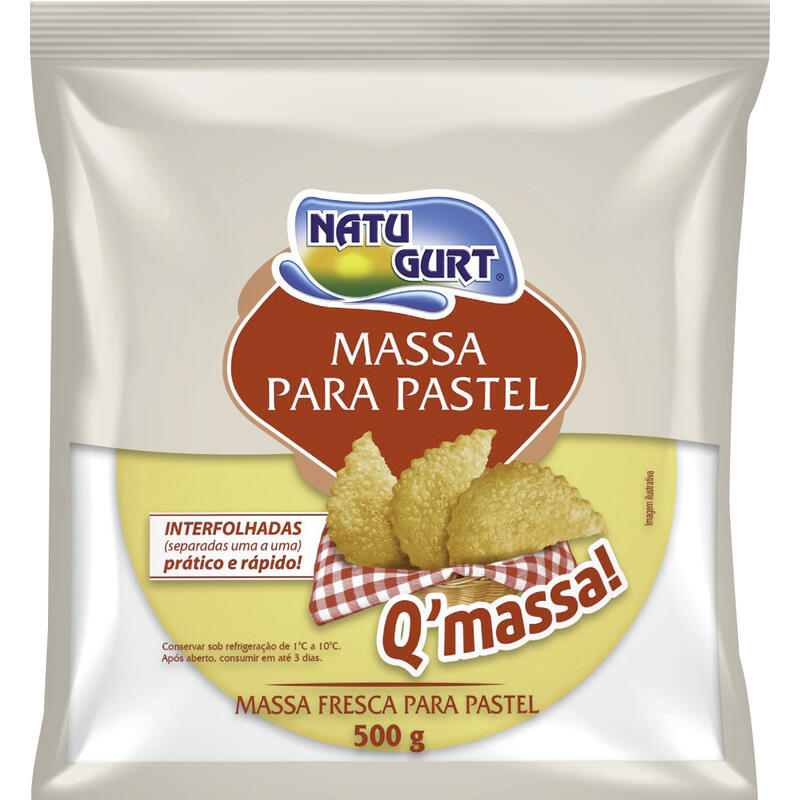 Massa para Pastel Q'massa Disco 500g