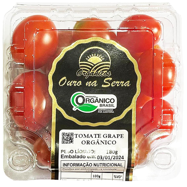 Tomate Grape Ouro na Serra 180g - Orgânico