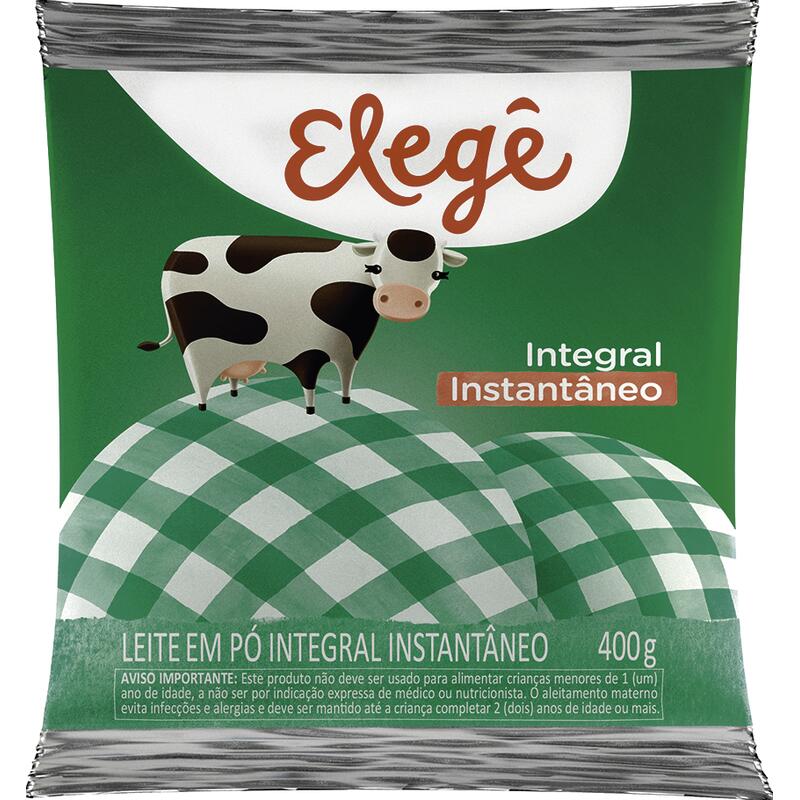 Leite em Pó Elegê Integral Instantâneo 400g