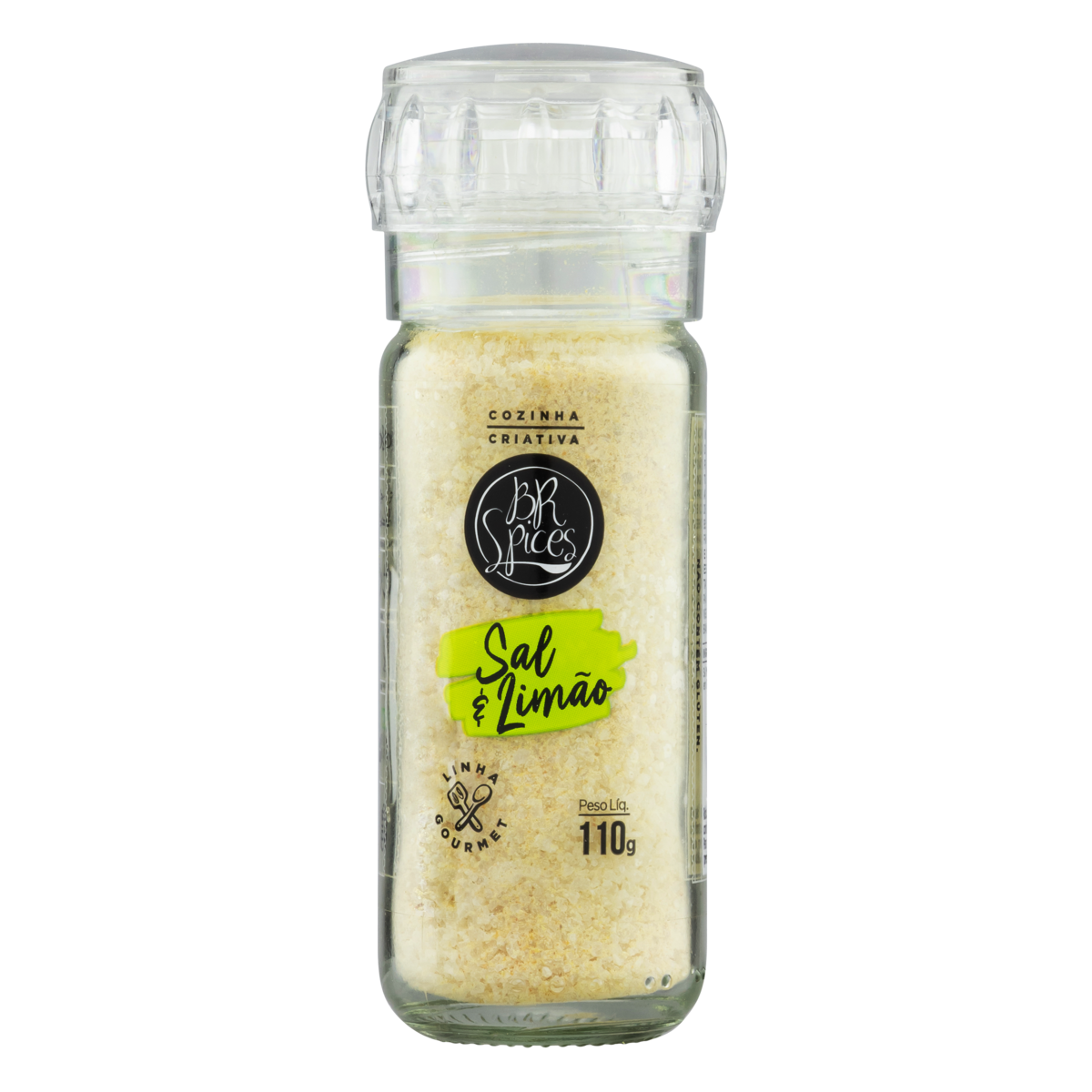 Sal e Limão com Moedor Orgânico BR Spices Gourmet 110g