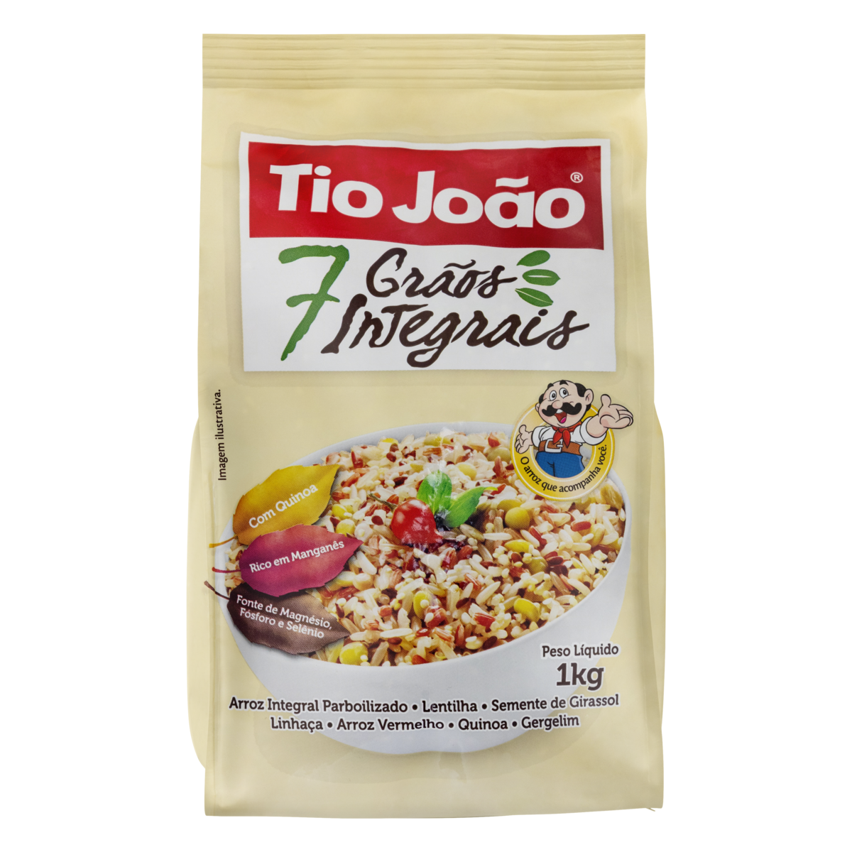 Tio João 7 Cereais Integrais Institucional - 1kg