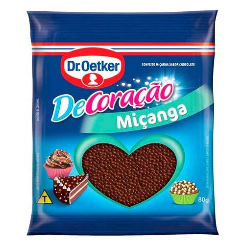 Confeito Brigadeiro Miçanga Decorfesta 80g