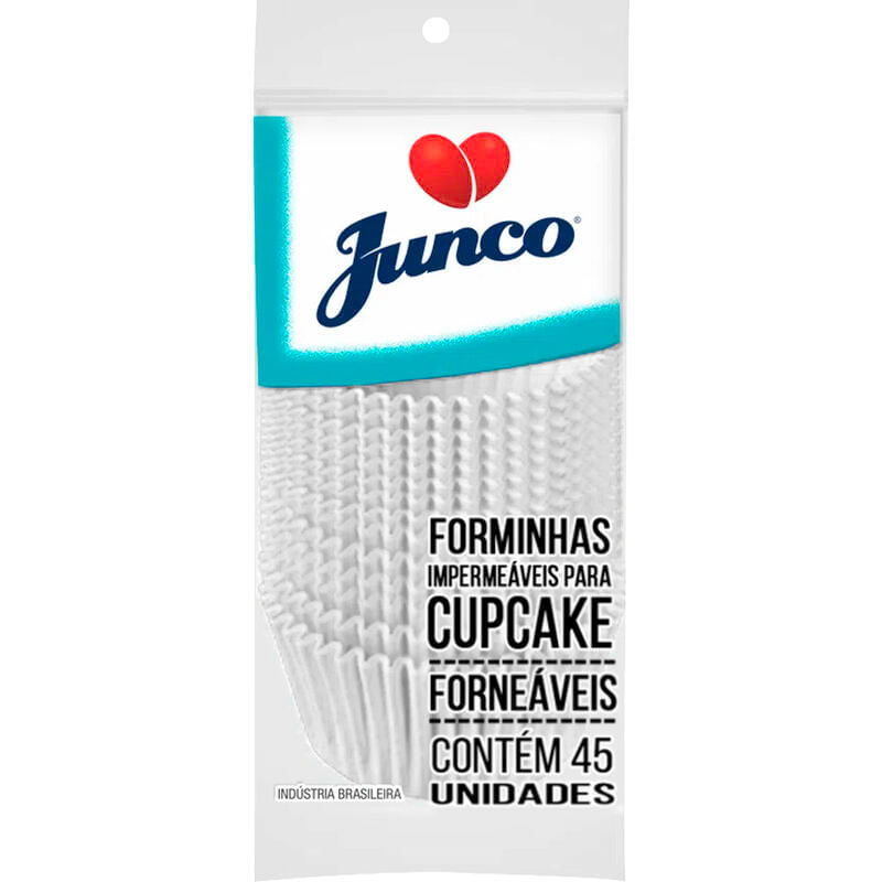 Forma de Papel Junco Cupcake Branca 45 un